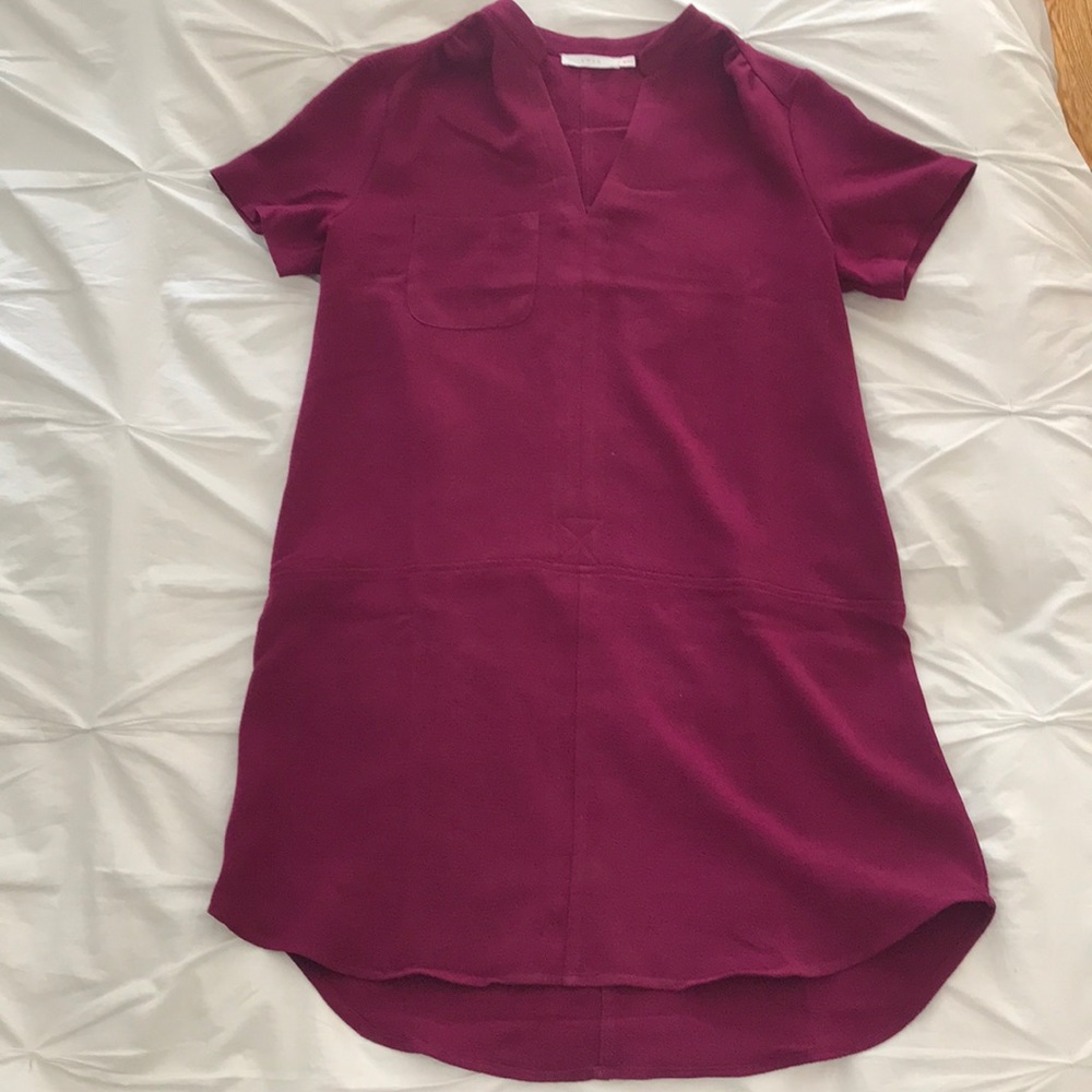 Crepe shift dress